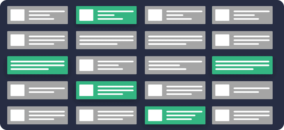 Regular news feed showing scattered valuable content
