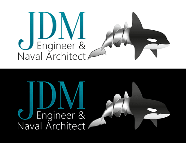 JDM Naval Architect final logo design variations