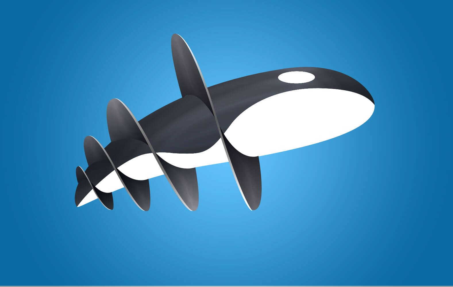 JDM Naval Architect orca-inspired logo design